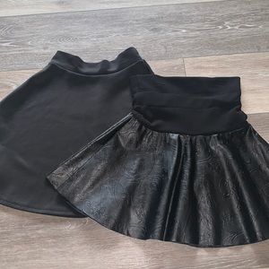 2 black skirts